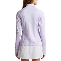 RLX Ralph Lauren Women's Jersey Quarter Zip Golf Pullover -  Flower Purple/White