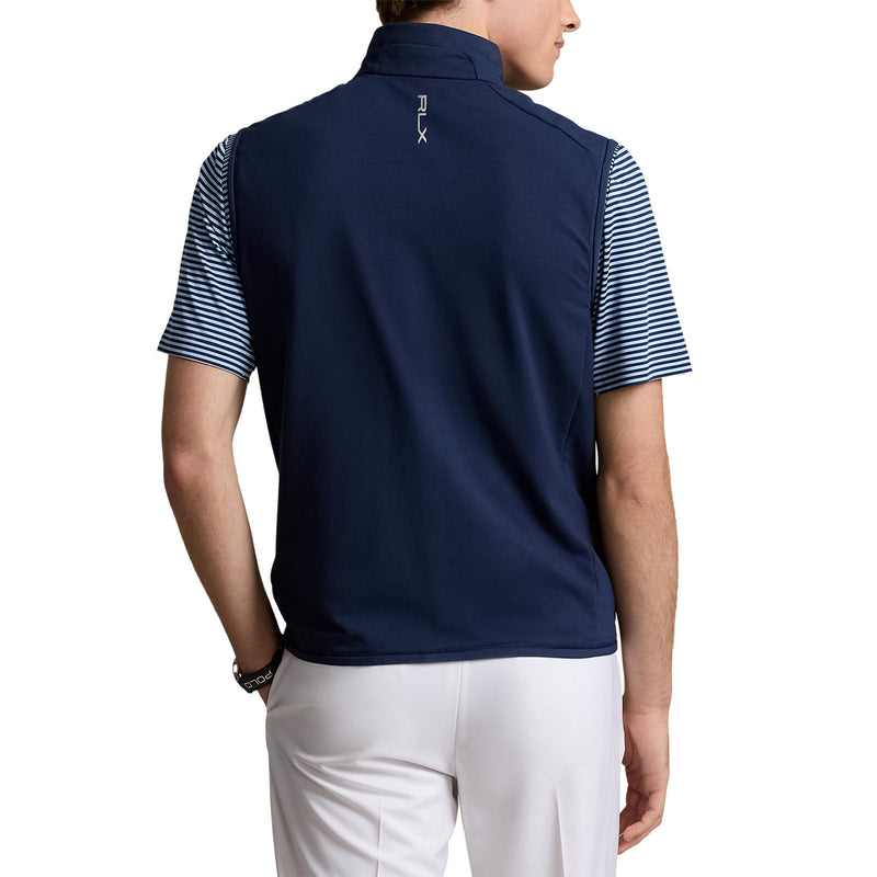 RLX Ralph Lauren Tech Terry Full Zip Golf Vest - Refined Navy