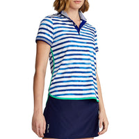 Polo Golf Ralph Lauren 女式短袖 Polo 衫 - 蓝色艺术家条纹