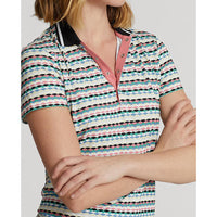 RLX Ralph Lauren 女式印花 Airflow 高尔夫 Polo 衫 - Active 扇贝形