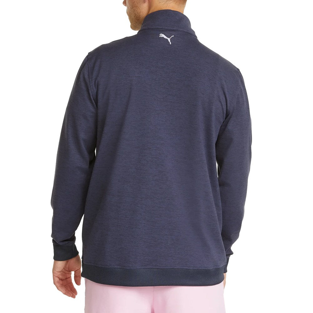 Puma AP CLOUDSPUN Castle Golf Quarter-Zip - 海军蓝西装外套 Heather