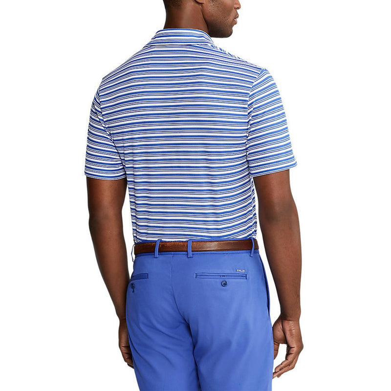 Polo Golf Ralph Lauren Tour Pique 条纹 Polo 衫 - Liberty/白色