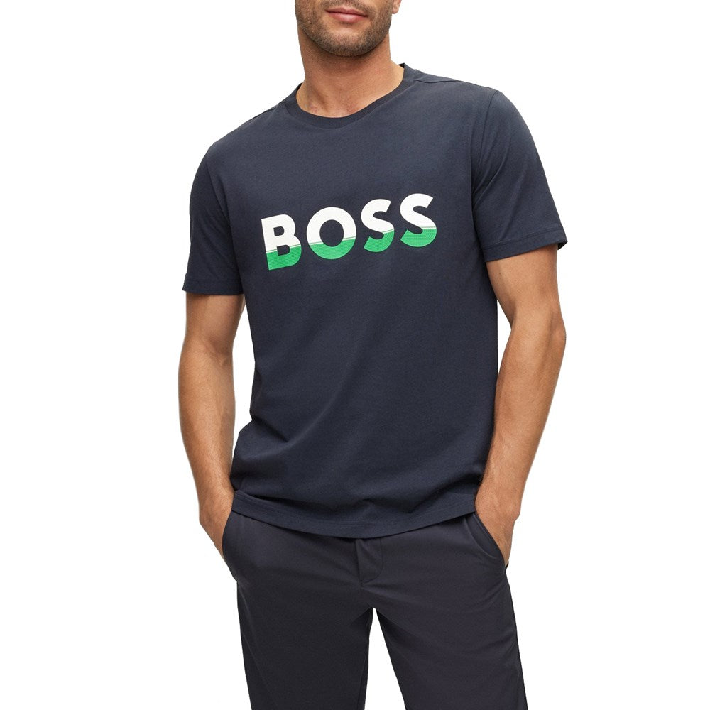 BOSS Tee 1 高尔夫衬衫 - 深蓝色