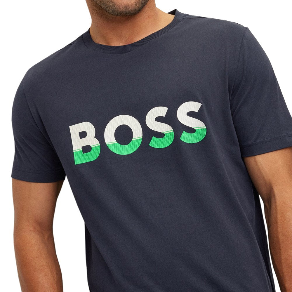 BOSS Tee 1 高尔夫衬衫 - 深蓝色