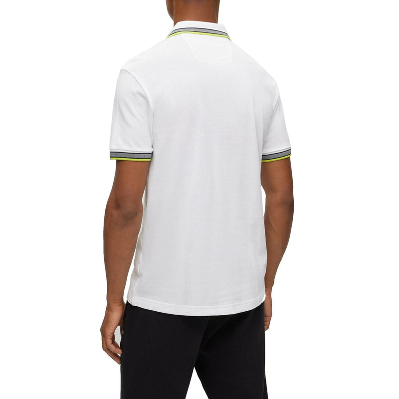 Boss Paddy Cotton Pique Polo - White