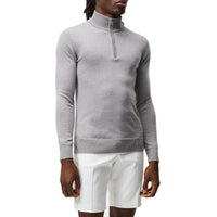 J.Lindeberg Kian 1/4 Zip Merino Golf Knit - Grey Melange