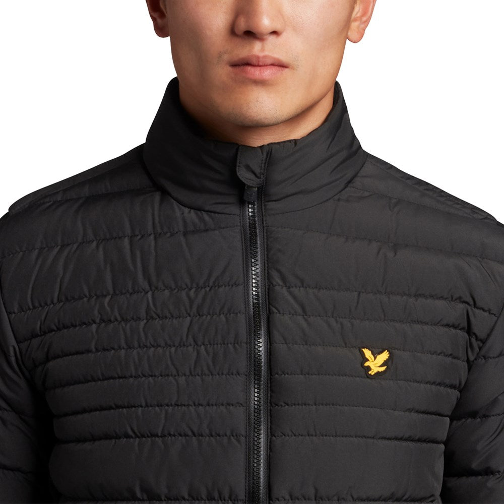 Lyle &amp; Scott 背部弹力绗缝夹克 - 墨黑色