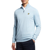 Lyle &amp; Scott Core 1/4 拉链美利奴羊毛混纺 - 蓝色海岸