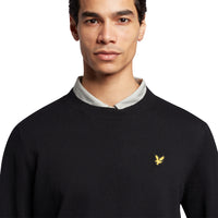 Lyle &amp; Scott Evolution 圆领针织衫 - 深黑色