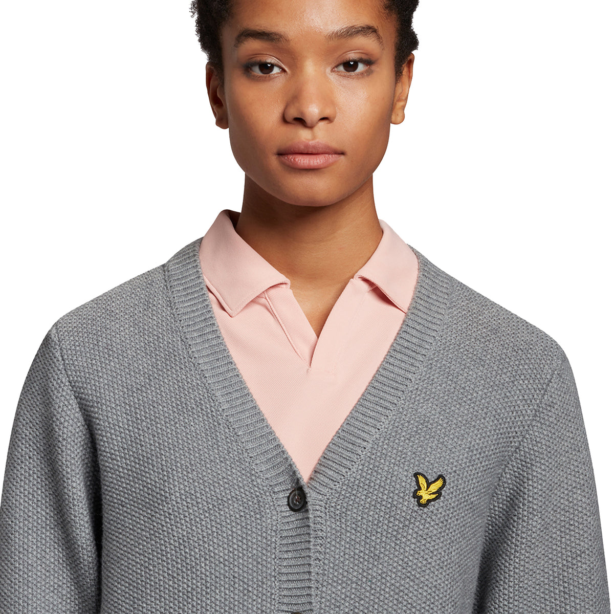 Lyle &amp; Scott 女式 Grace 开衫 - 中灰色泥灰岩