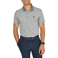 Lyle &amp; Scott 高尔夫微条纹 Polo 衫 - 岩灰色