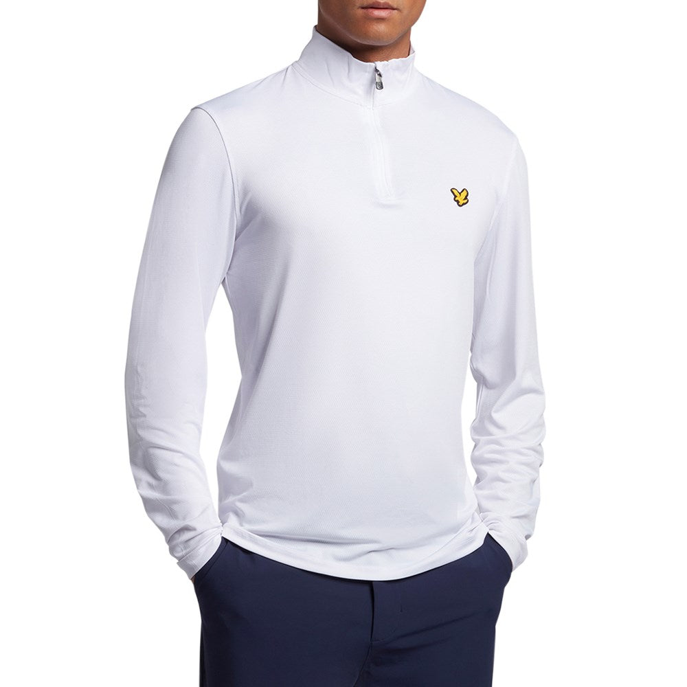 Lyle &amp; Scott 高尔夫弹力中间层 - 白色