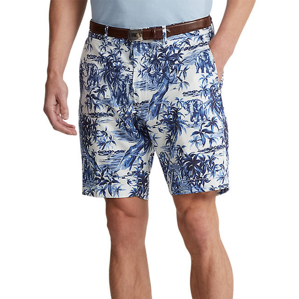 RLX Ralph Lauren 印花运动弹力高尔夫短裤 - 水彩热带