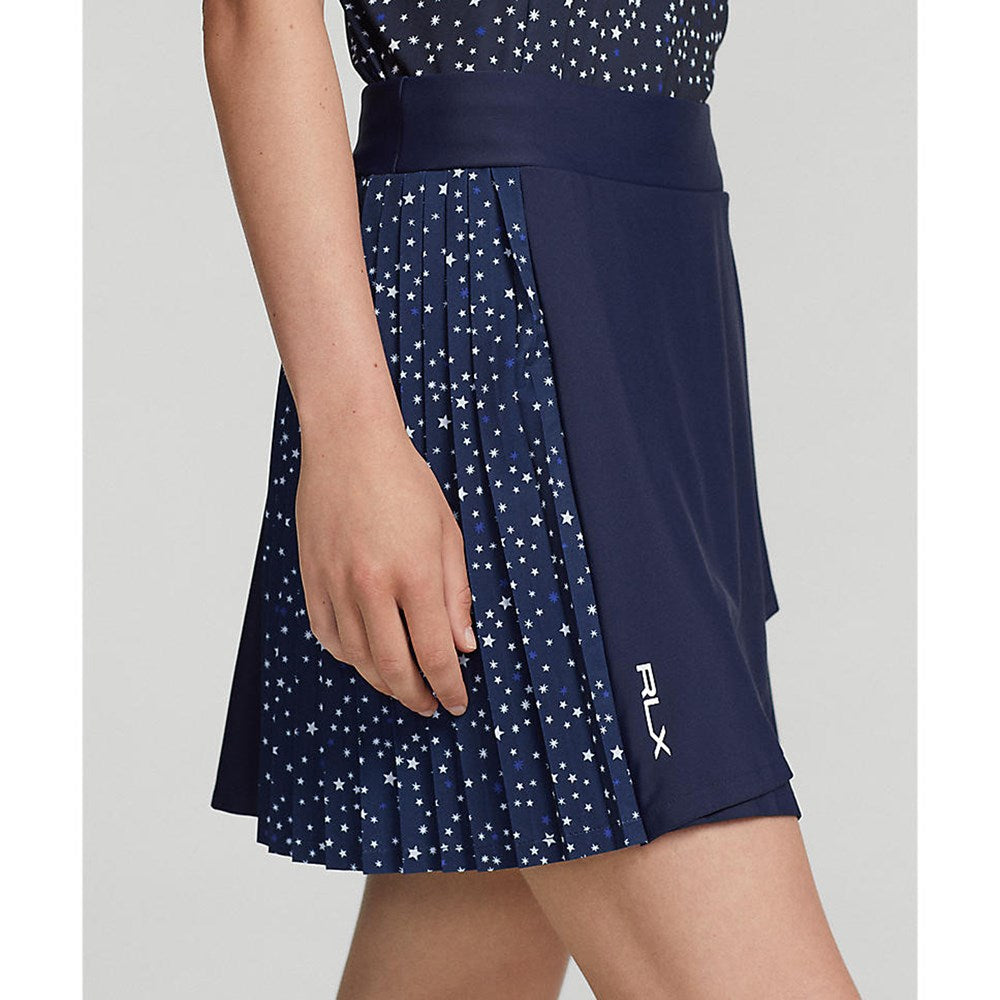 RLX Ralph Lauren 女式侧褶 Aim 裙裤 17 英寸 - 法国海军夏夜之星