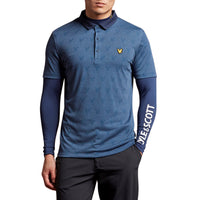 Lyle &amp; Scott 提花 Polo 衫 - 爱琴海蓝