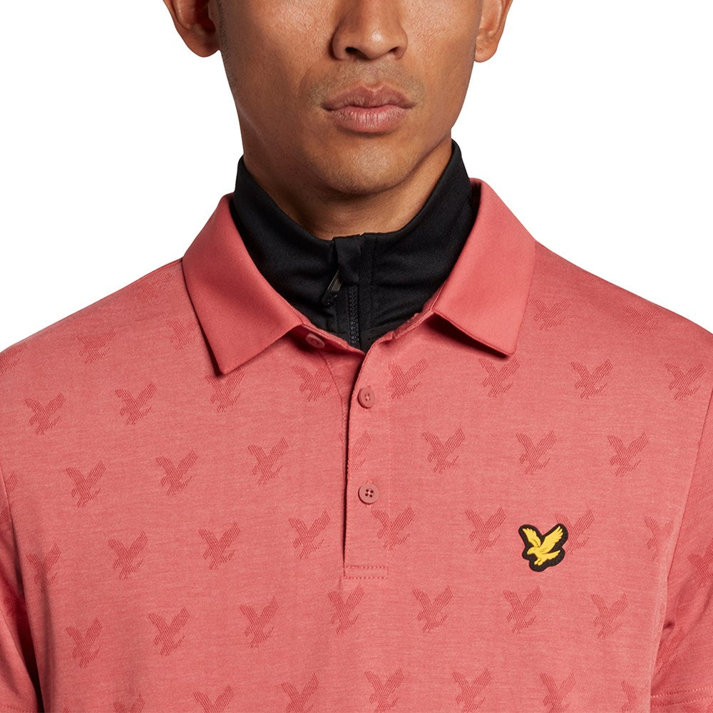 Lyle &amp; Scott 提花 Polo 衫 - 虾泥灰