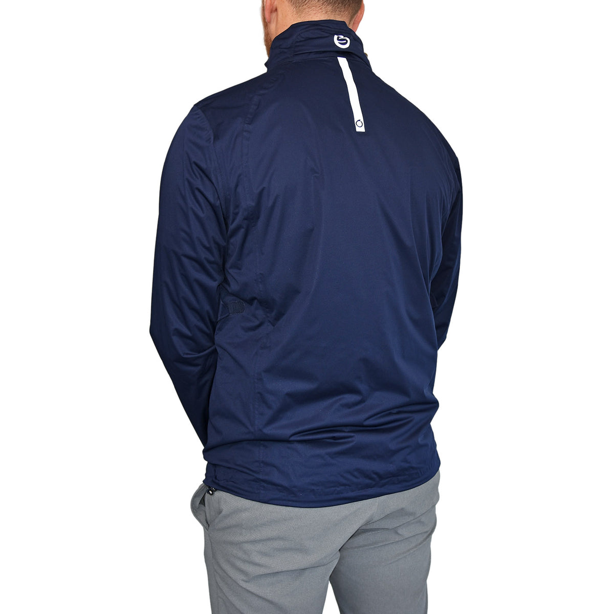 Sunderland Whisperdry Pro-Lite Lightweight Waterproof Golf Jacket - Navy/Silver