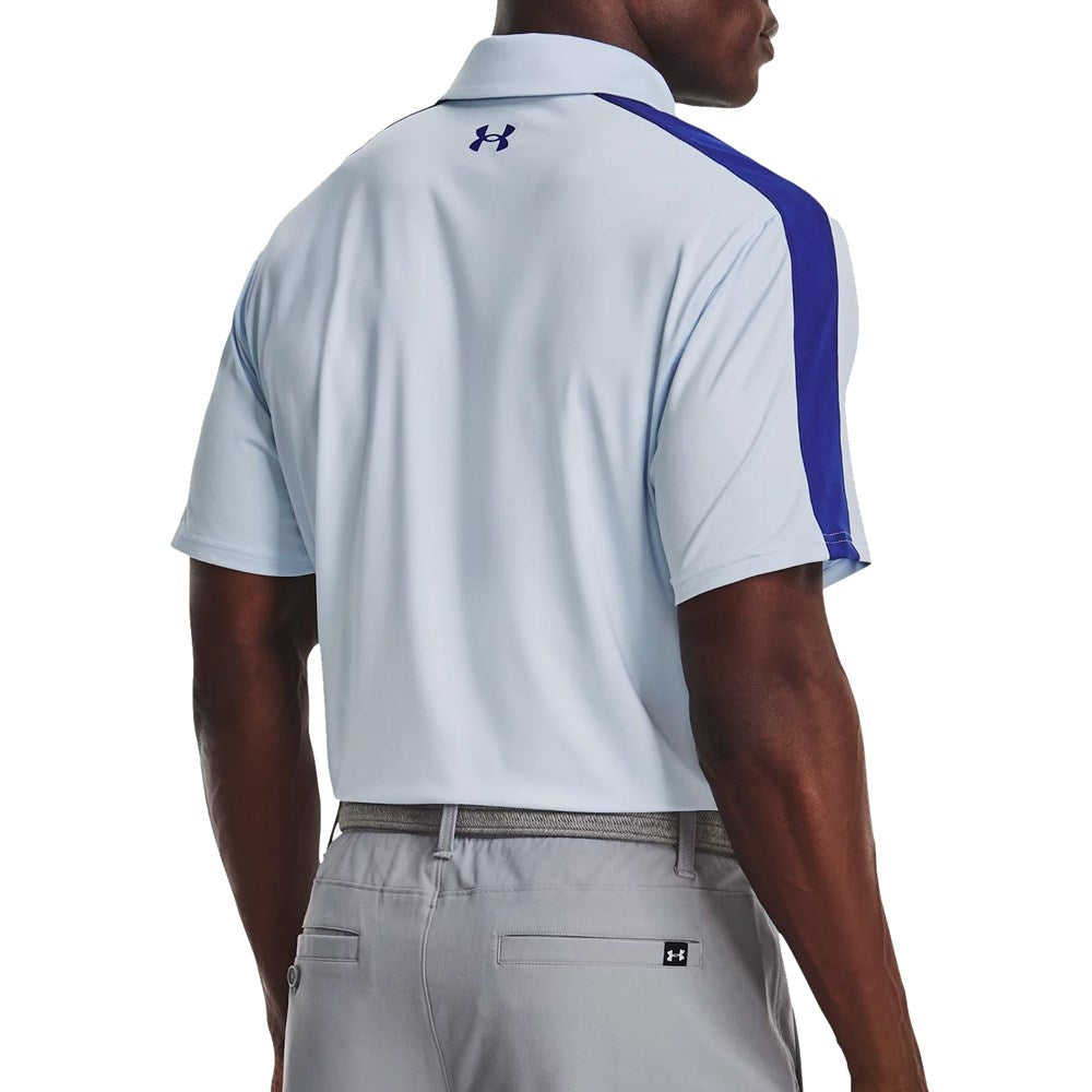 Under Armour T2G Blocked Golf Polo 衫 - 牛津蓝/包豪斯蓝