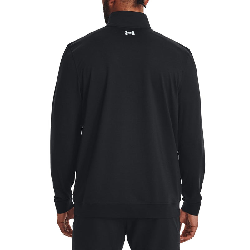 Under Armour Storm Half Zip Golf Mid-Layer - Black/Fuse Teal