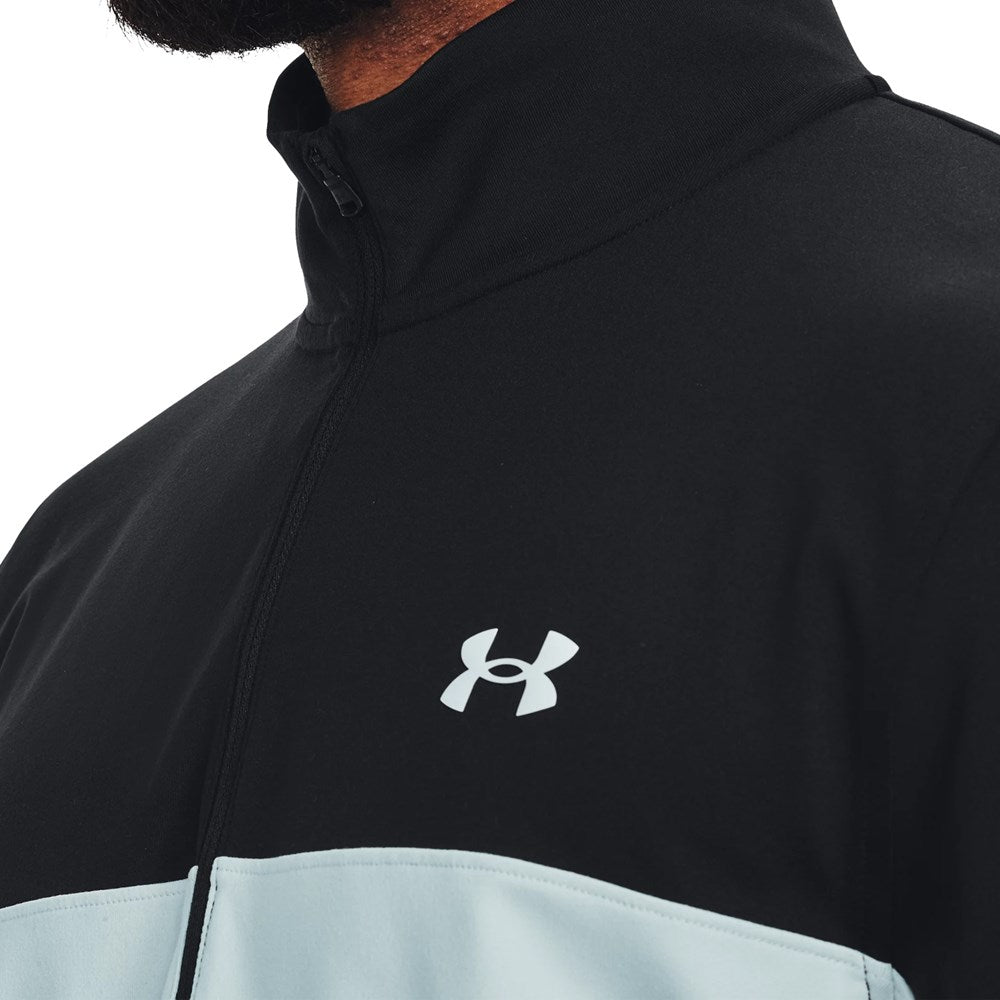 Under Armour Storm Half Zip Golf 中层 - 黑色/Fuse Teal