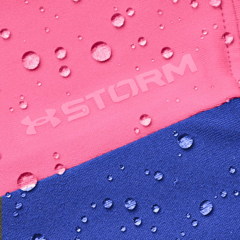 Under Armour 女士 Storm Mid-Layer Golf 1/2 拉链 - 粉色朋克/Versa 蓝色