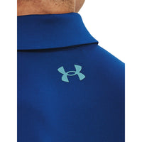 Under Armour T2G 拼色高尔夫 Polo 衫 - 蓝色幻影白/冰川蓝