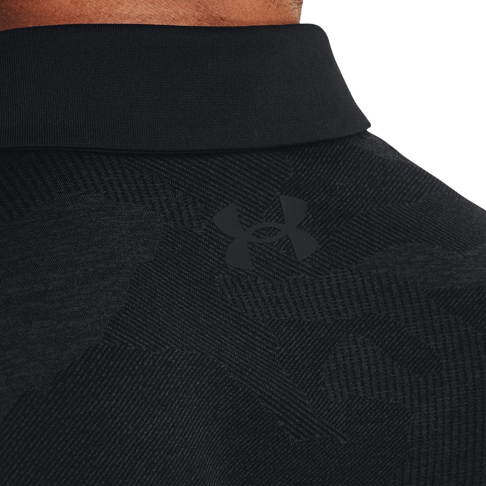 Under Armour Playoff 2.0 提花高尔夫 Polo 衫 - 黑色