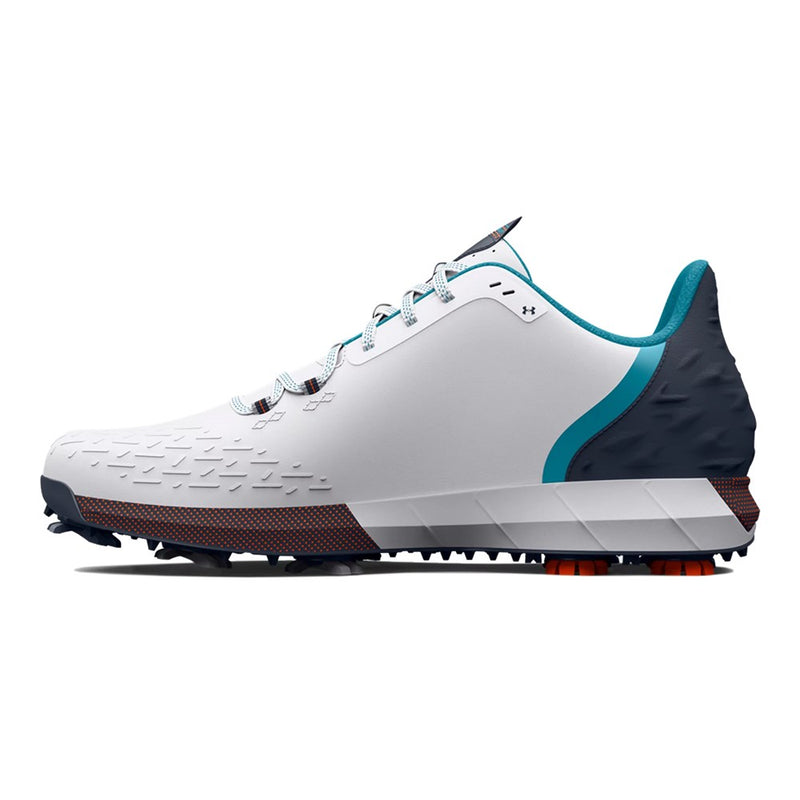 Under Armour UA HOVR™ Drive 2 Wide (E) 高尔夫球鞋 - 白色/Downpour 灰色