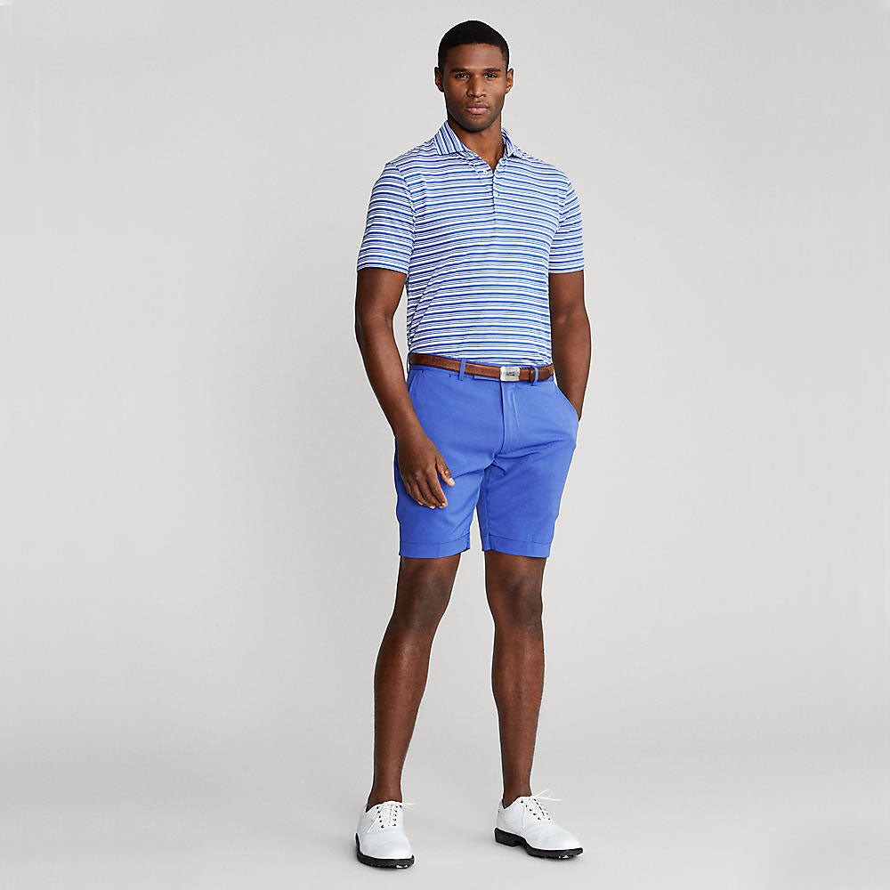 Polo Golf Ralph Lauren Tour Pique 条纹 Polo 衫 - Liberty/白色