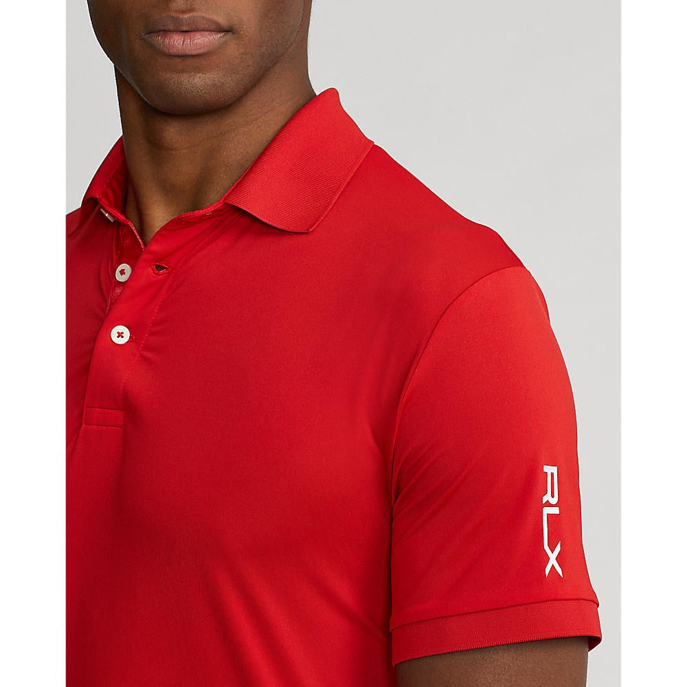 RLX Ralph Lauren Solid Airflow Performance Polo 衫 - RL 红色