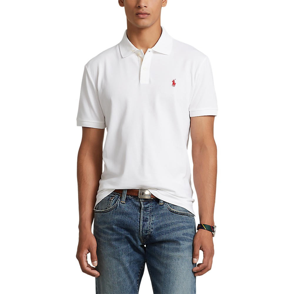 Polo Performance Ralph Lauren 棉质珠地 Polo 衫 - 纯白色